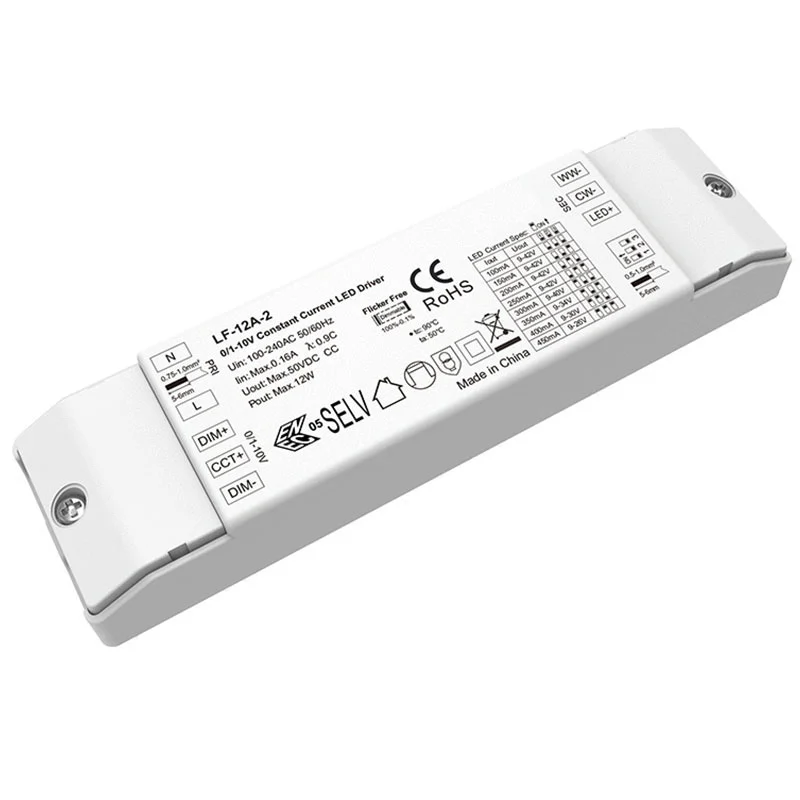 Driver LED reglabil CCT de 12 W curent constant 0-10 V