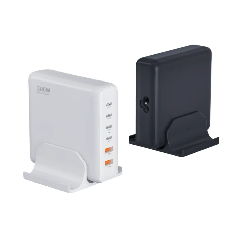 Încărcător desktop PD de 200 W cu 6 porturi de tip C