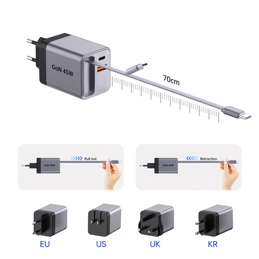 Nou favorit pentru încărcare rapidă: încărcare rapidă retractabilă