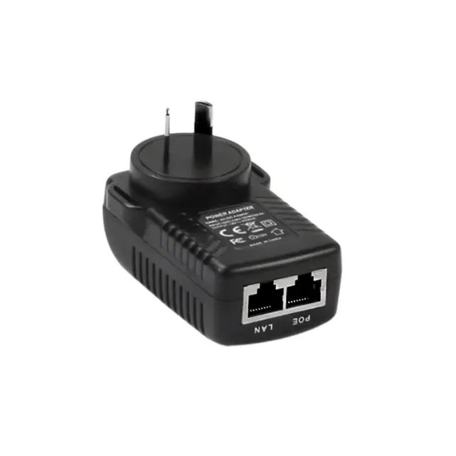 Adaptor de perete POE 24V 1A Injector POE cu două porturi