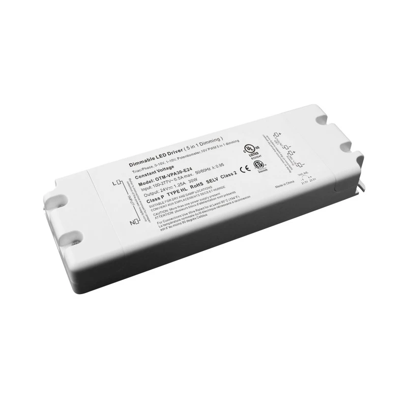 24V 30W 0-10V Driver LED cu reglare constantă a tensiunii