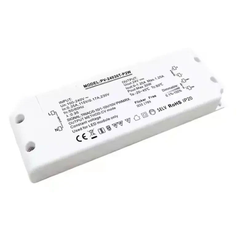 Driver LED de 30W cu tensiune constantă Triac Dimming