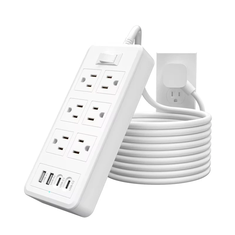 6 prize 4 porturi USB Priză de alimentare SUA