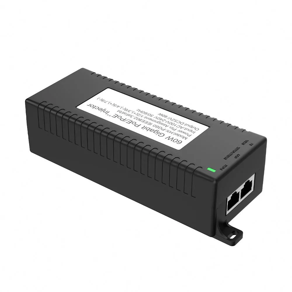 Injector desktop POE de 60 W cu IEEE802.3AF/AT/BT
