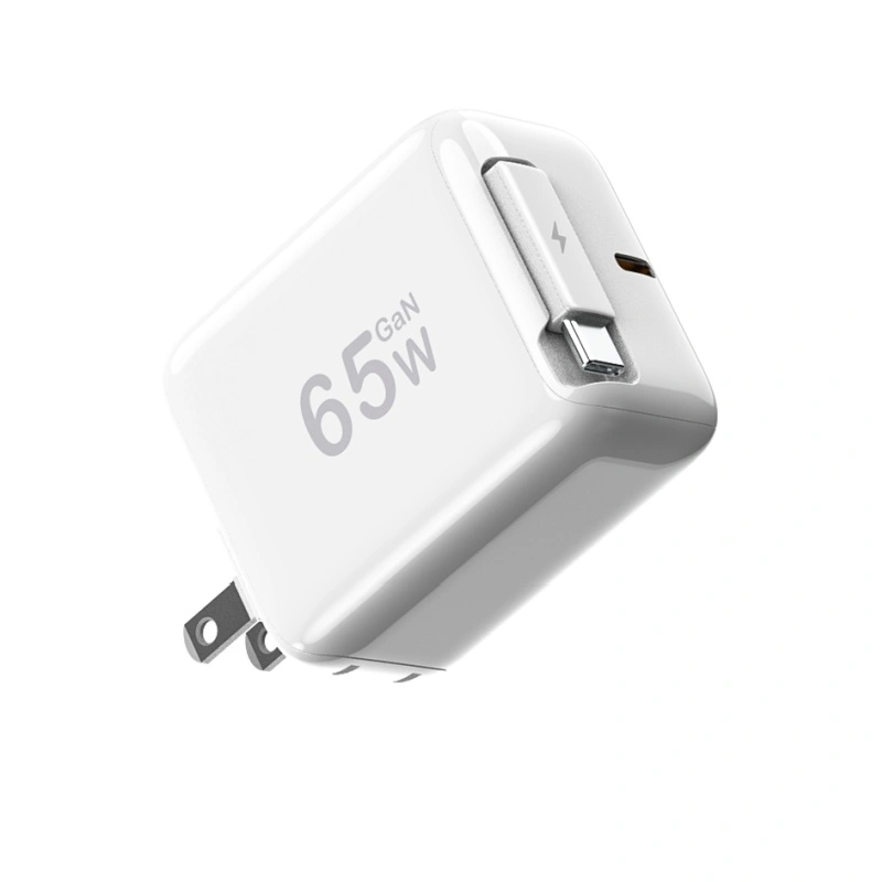 Încărcător PD de 65 W cu cablu usb c tratabil