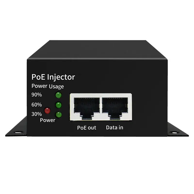 Carcasa metalica 90W IEEE802.3bt Gigabit PoE Injector